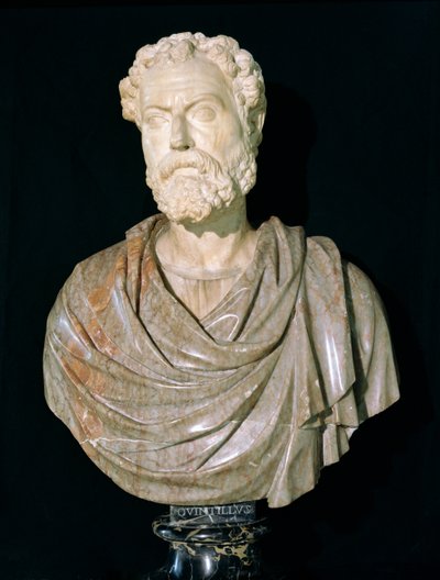 Buste de Marcus Fabius Quintilianus (35-95 av. J.-C.) - Roman